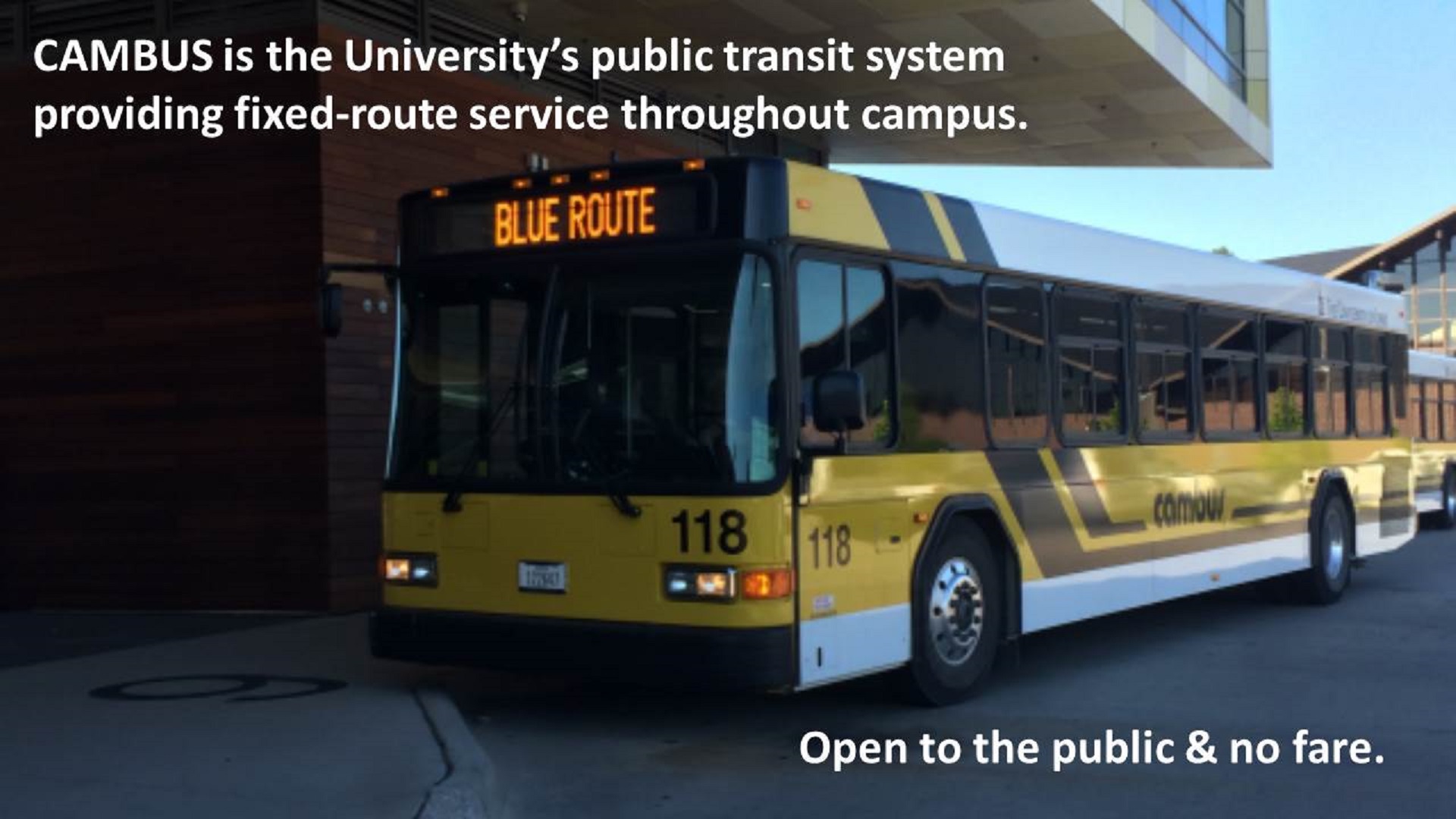 Cambus is the University's transit system