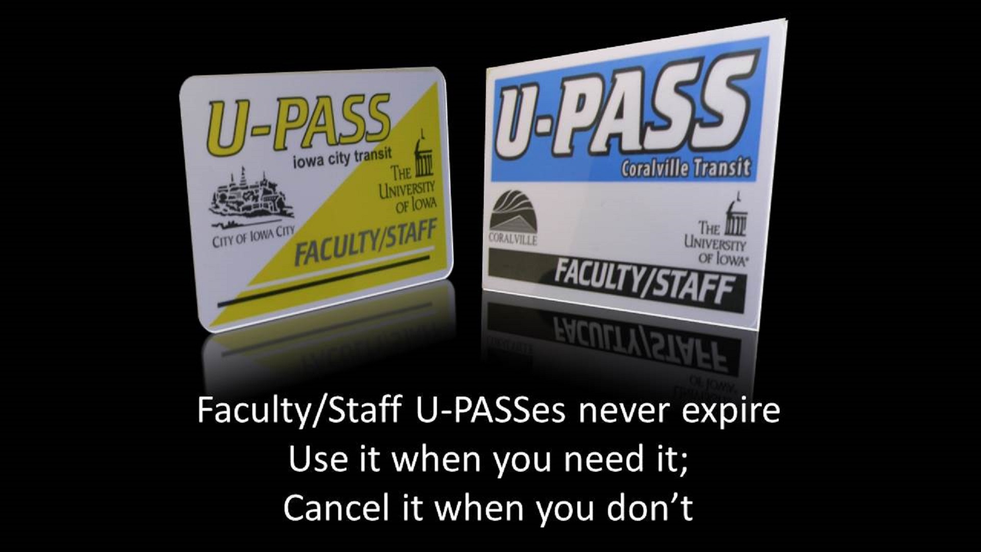 Employee U-passes never expire