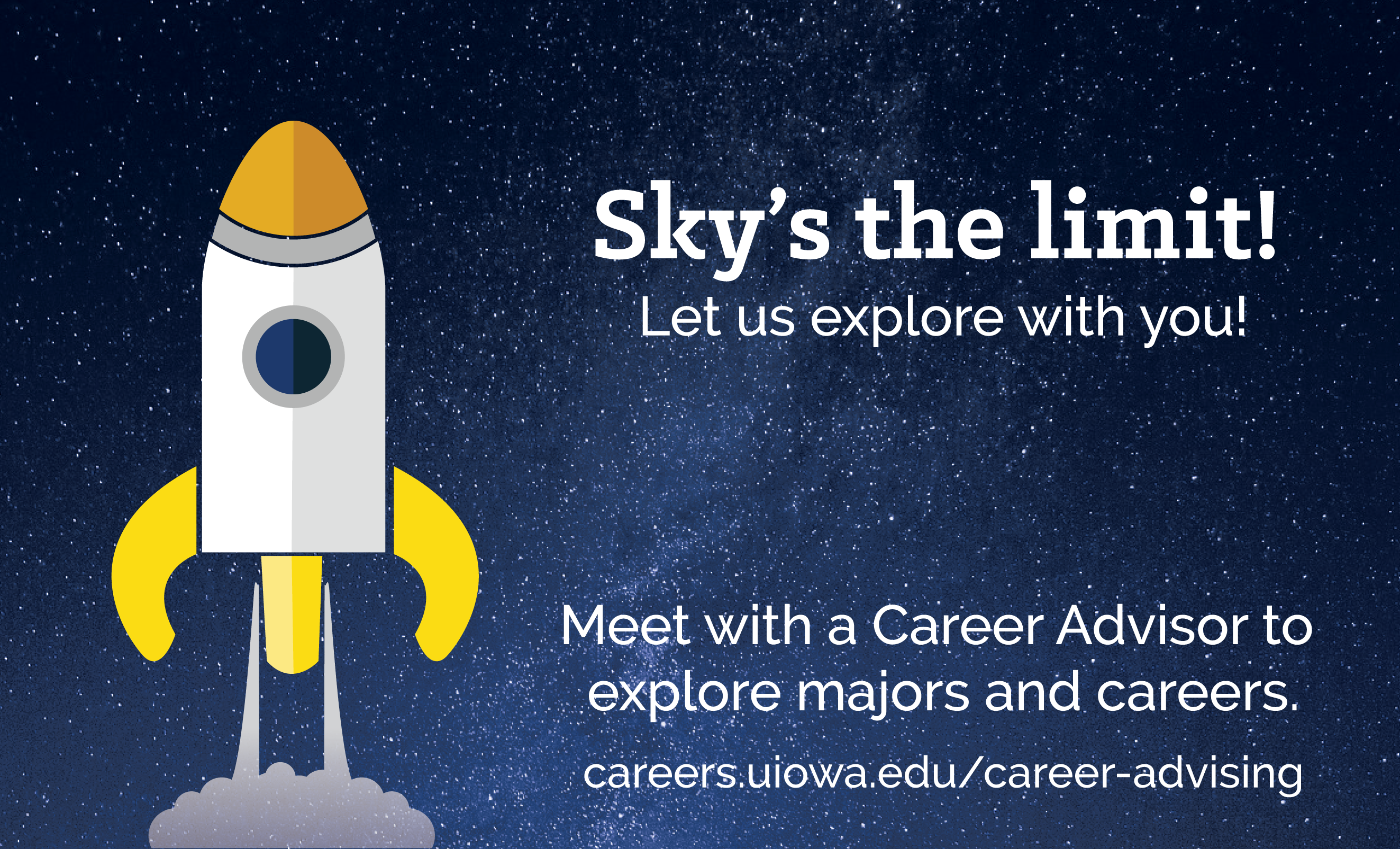 Meet with a Career Advisor to explore majors and careers.
