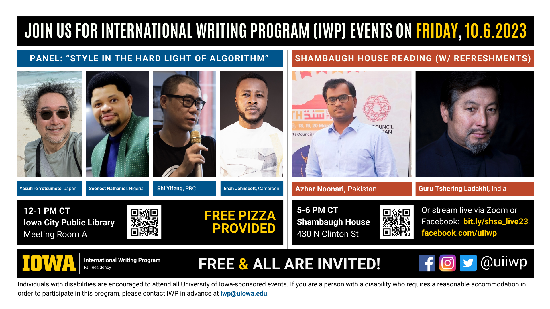 International Writing Program 10.6.23