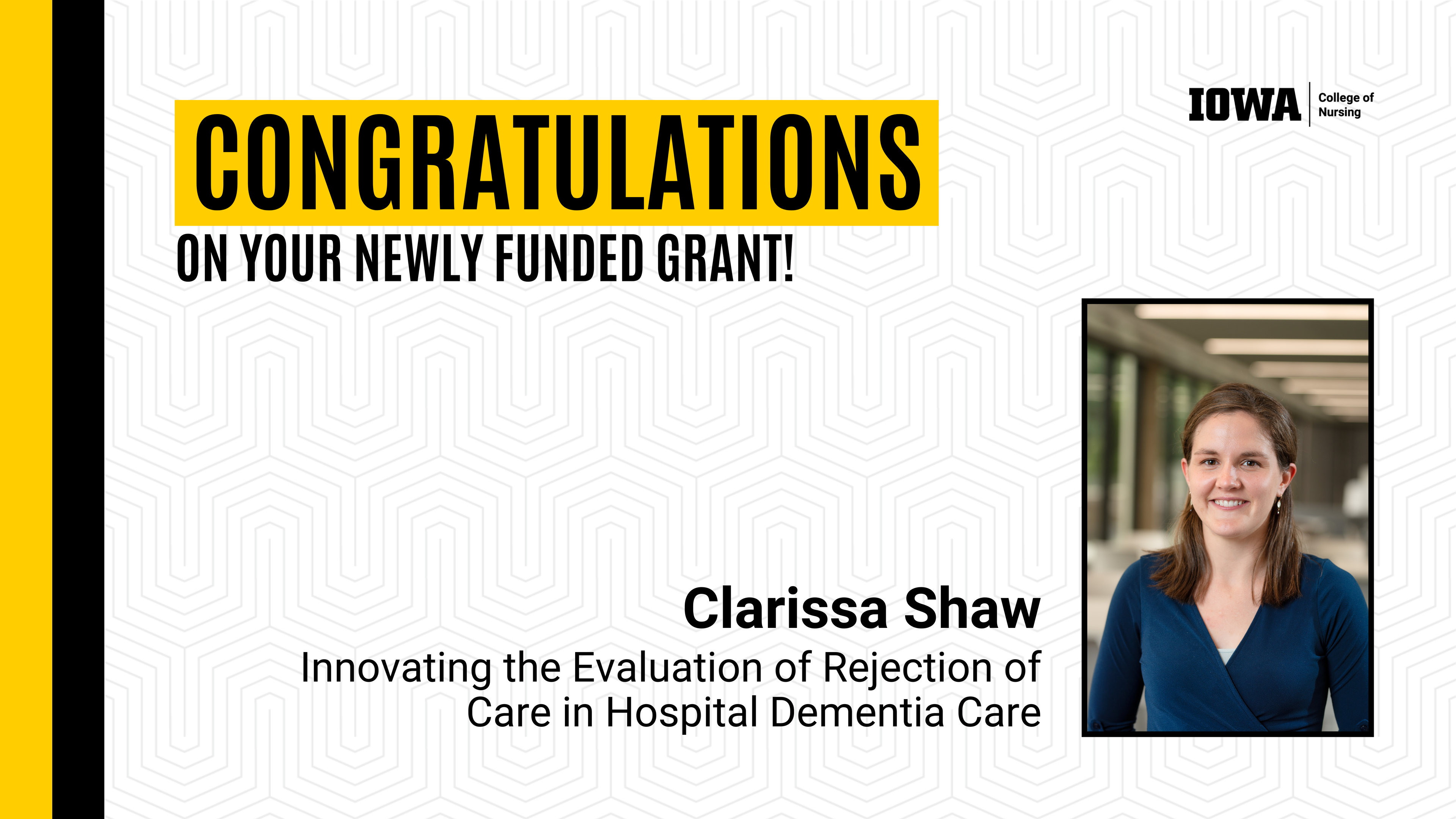 Newly Funded Grant - Clarissa Shaw