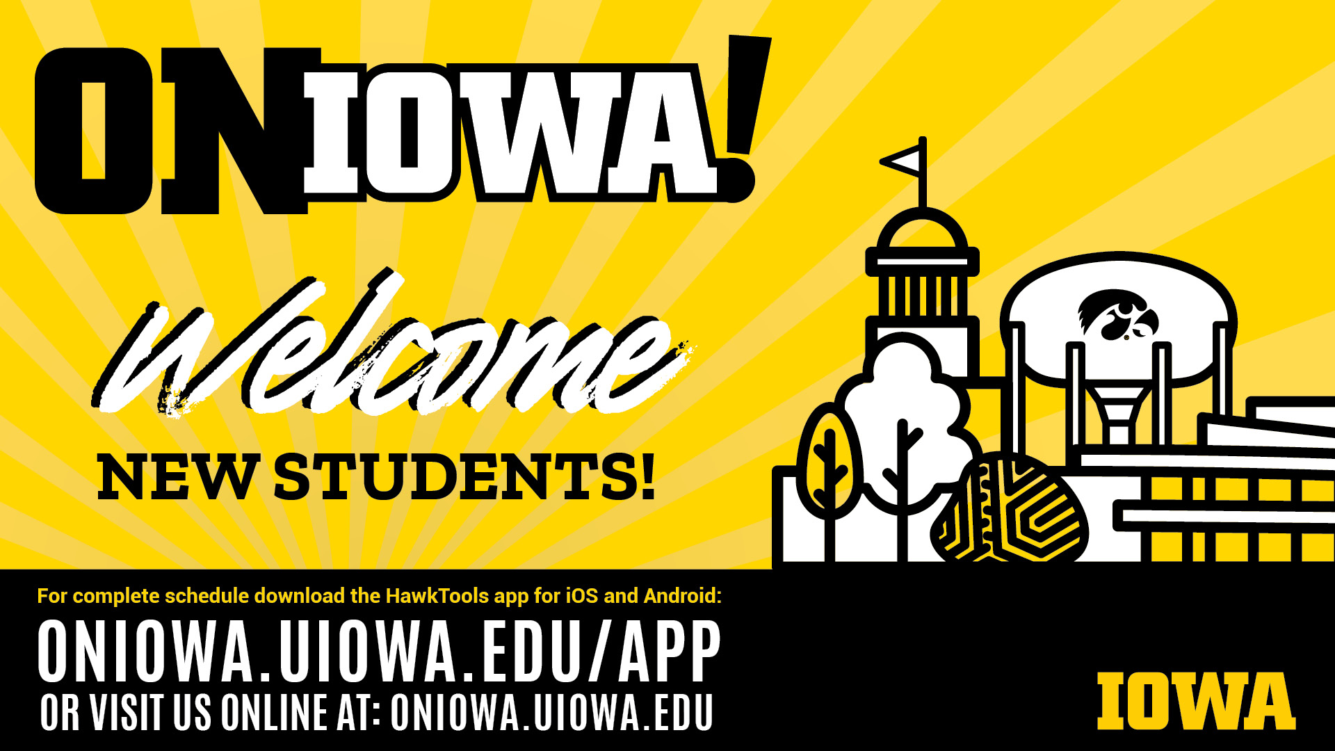 On Iowa! Welcome new students