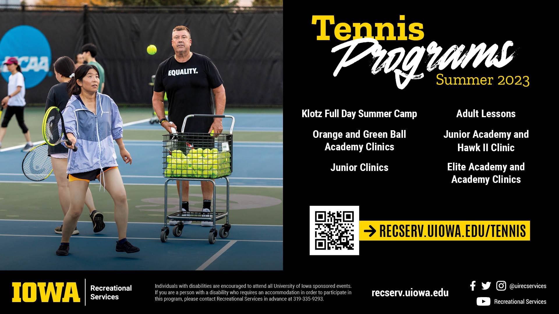 Tennis Programs recserv.uiowa.edu/tennis