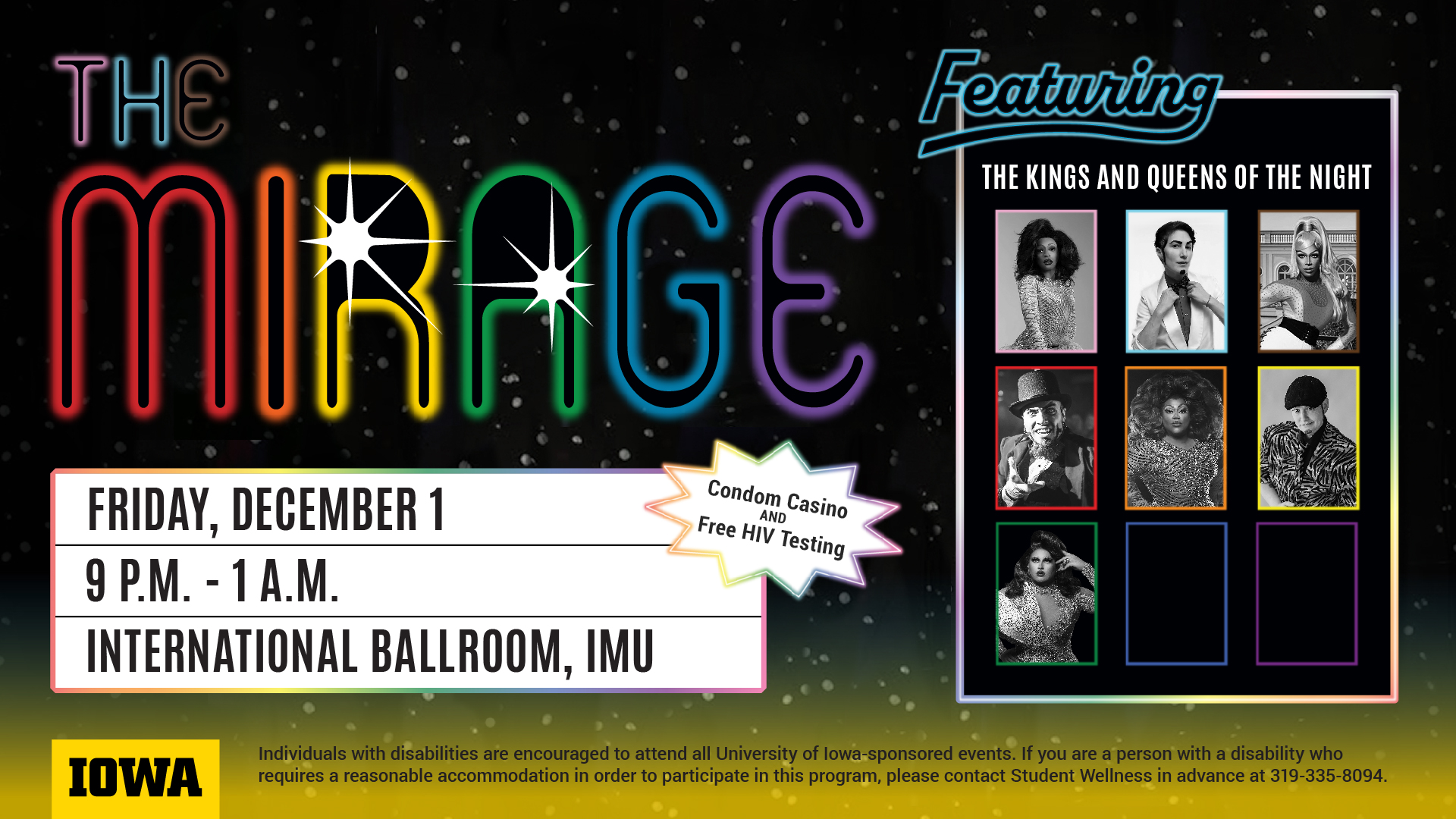 The Mirage: Friday, December 1st; 9pm-1am; International Ballroom, IMU
