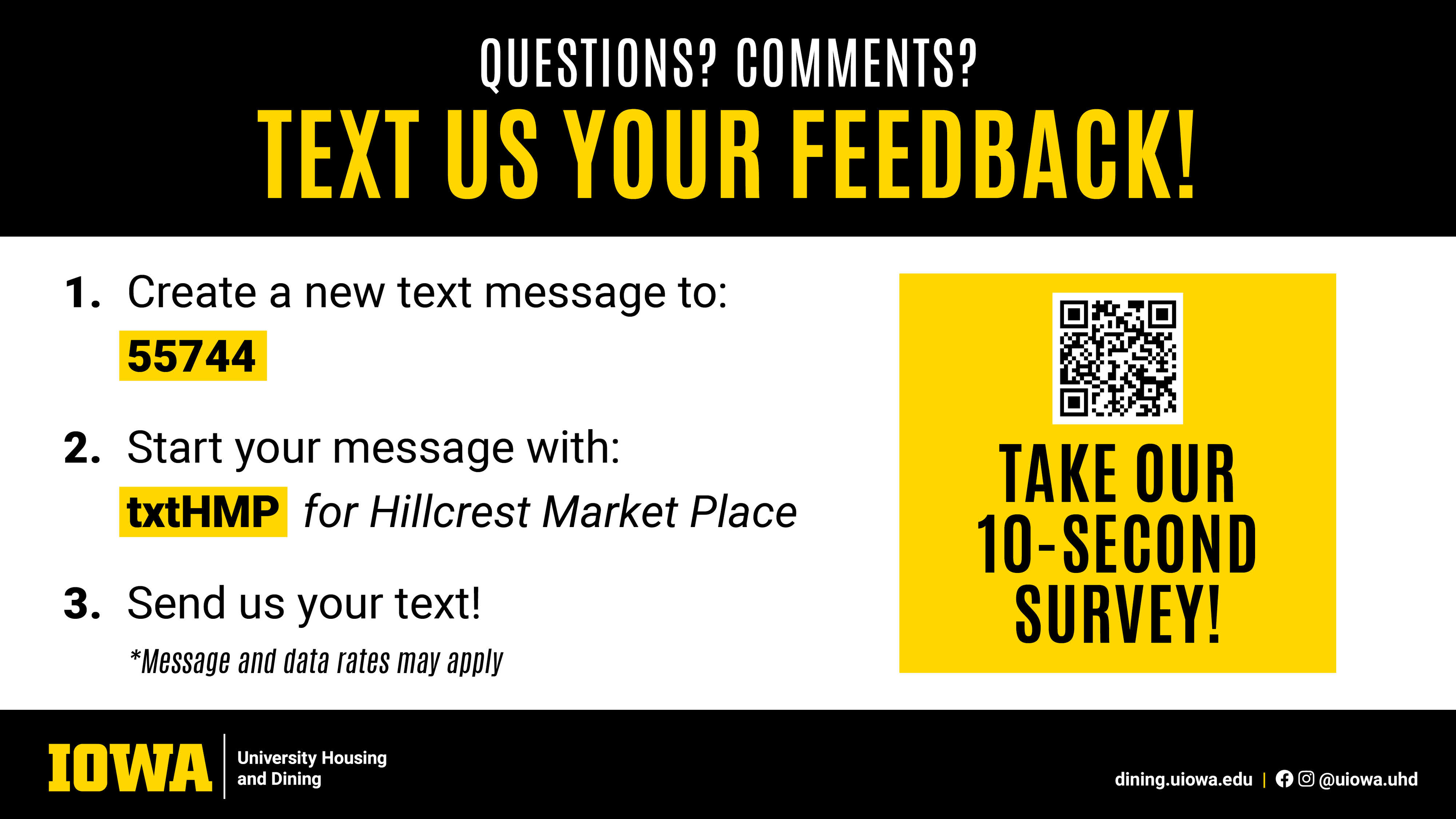 Hillcrest TxtNTell with survey 2023