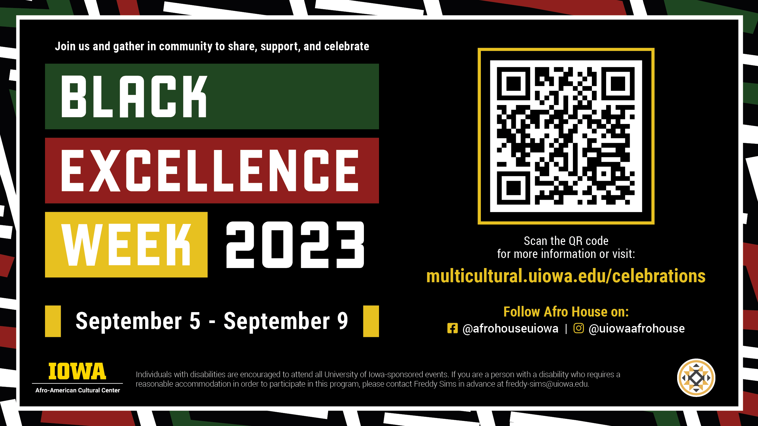 Genral Black Excellence Week Info