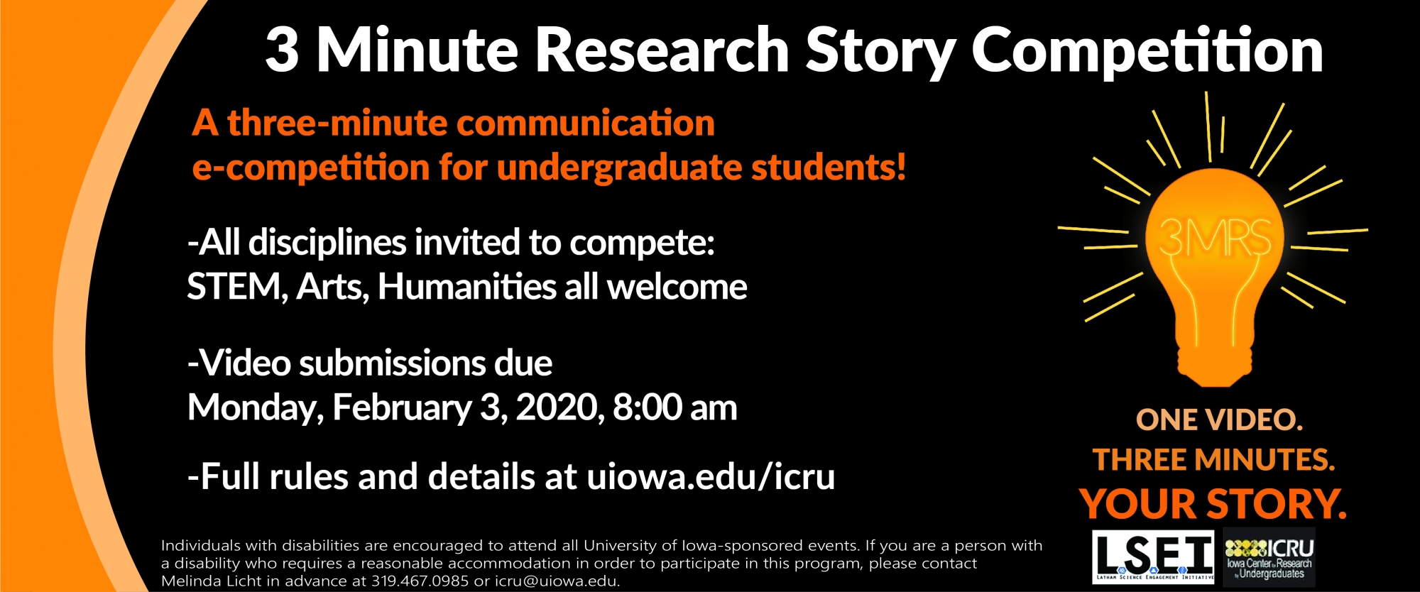 ICRU Virtual 3 Minute Research Story Competition