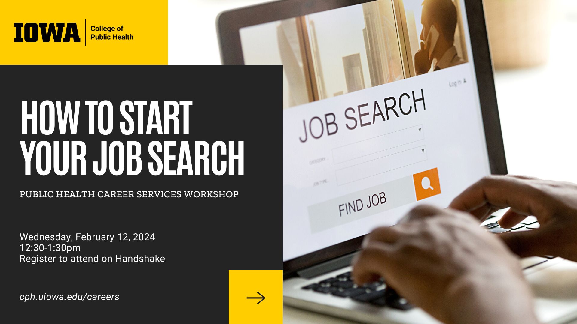 How to Start Your Job Search 101, February 12, 2024 at 12:30pm