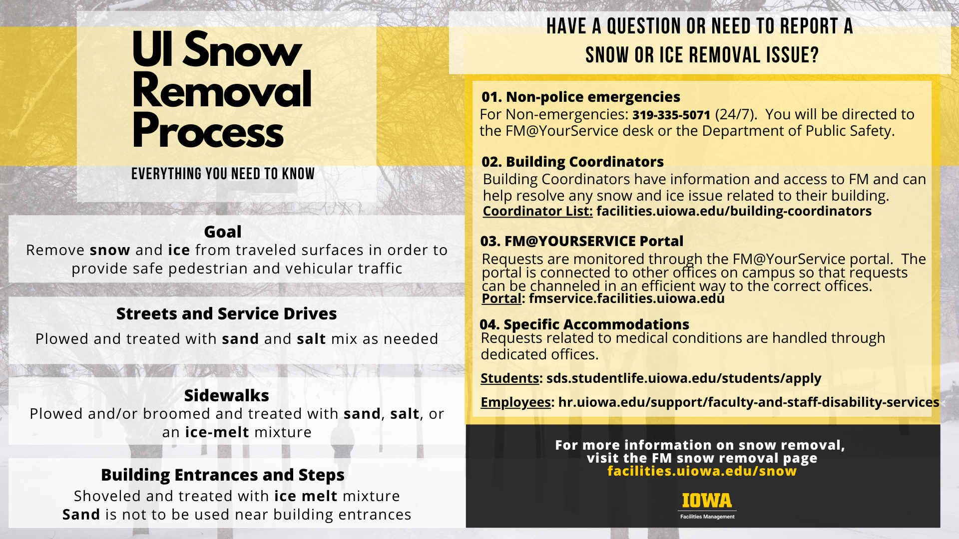 Snow removal process