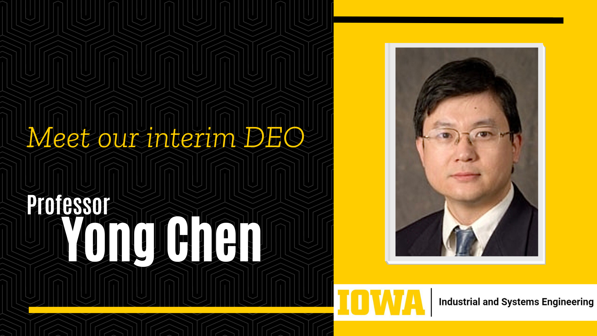 Interim DEO, Professor Yong Chen