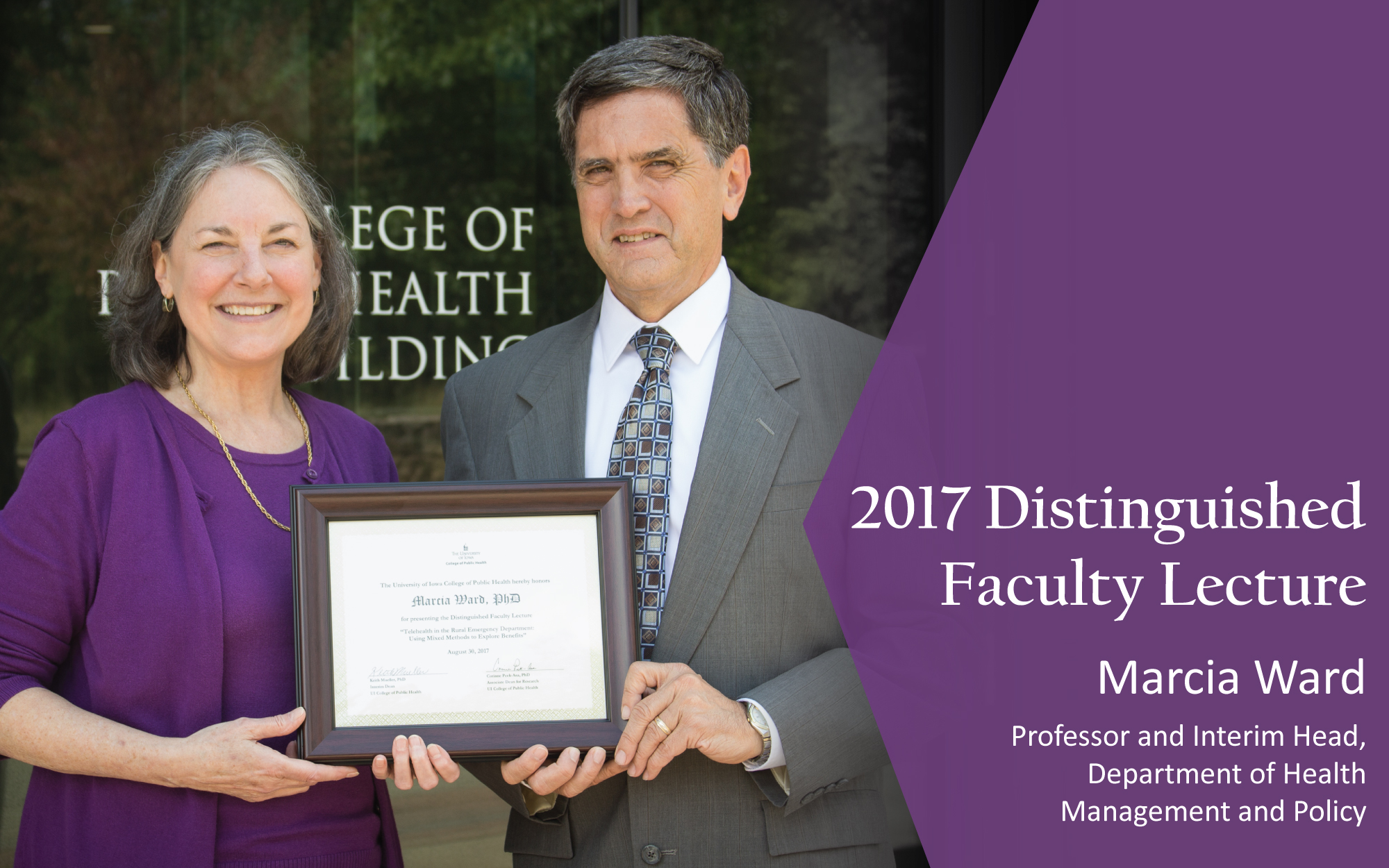 Distinguished Faculty Lecture; Marcia Ward; Telehealth in the Rural Emergency Department