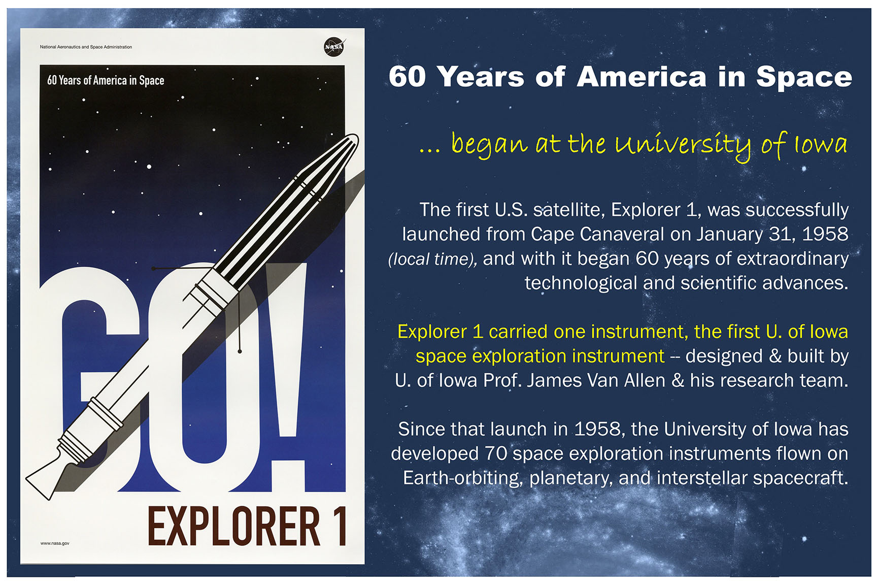 Explorer 1 Anniversary Flier