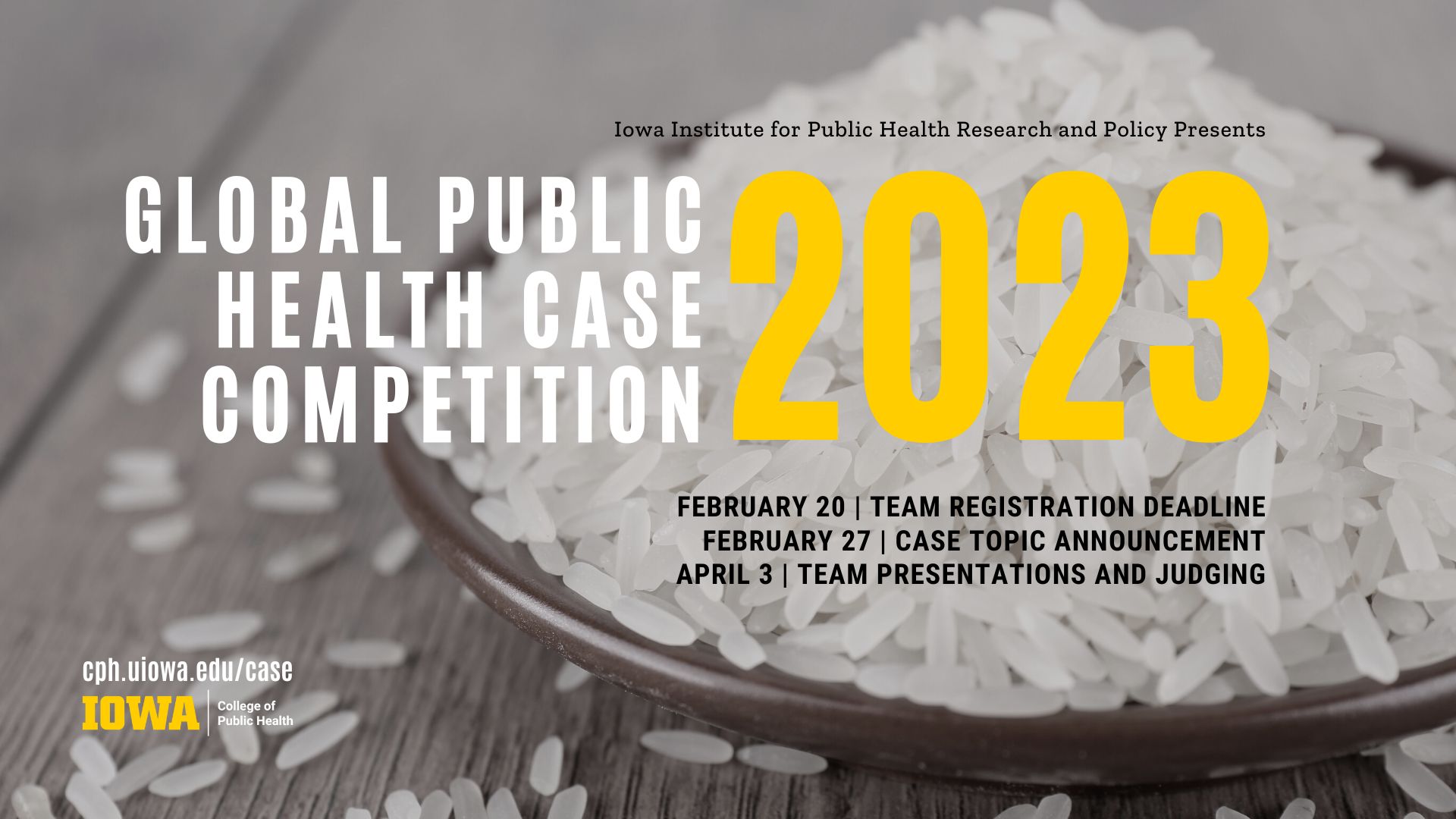 2023 Global Public Health Case Competition Announcement