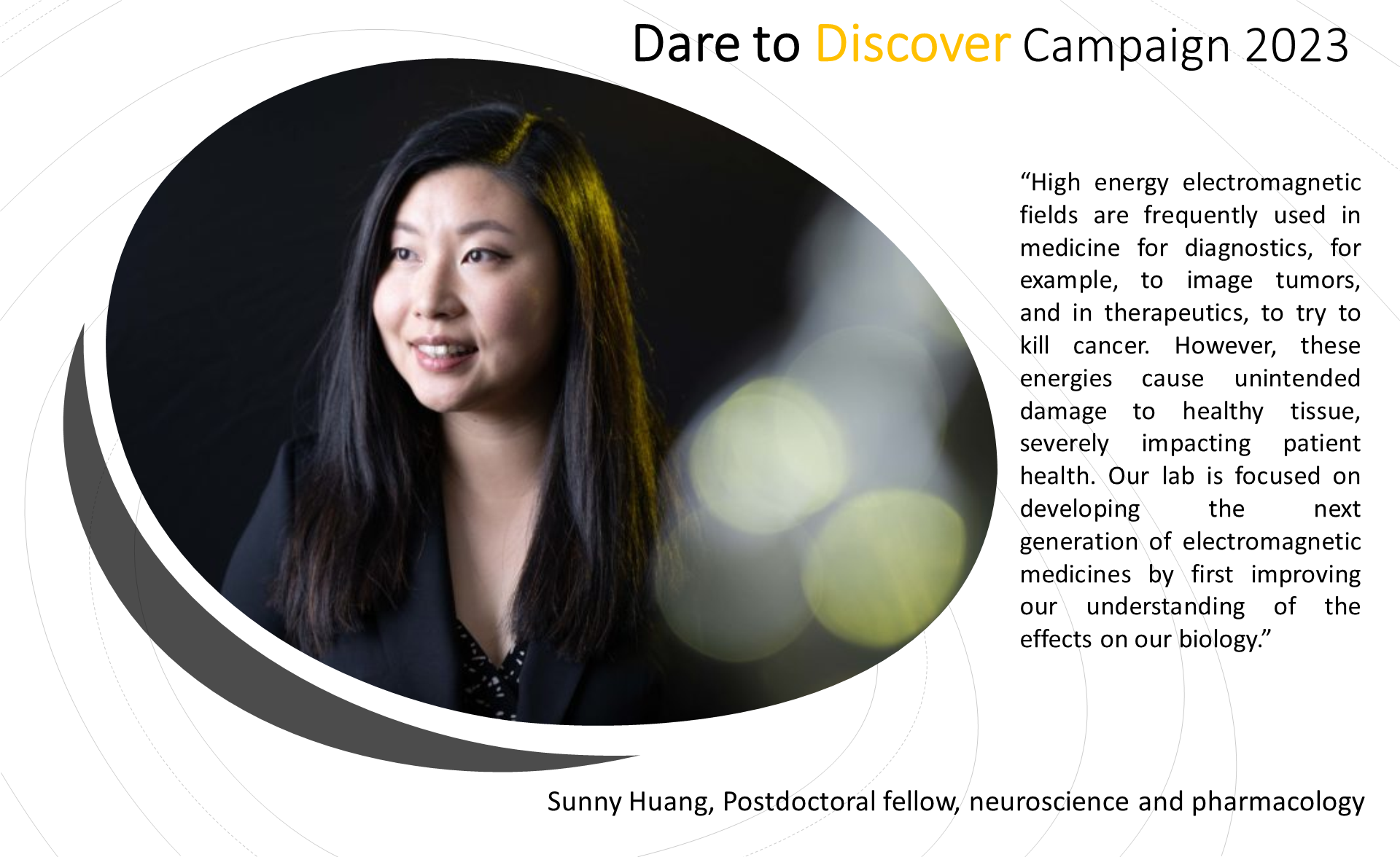 Sunny Huang - 2023 Dare to Discover campaign