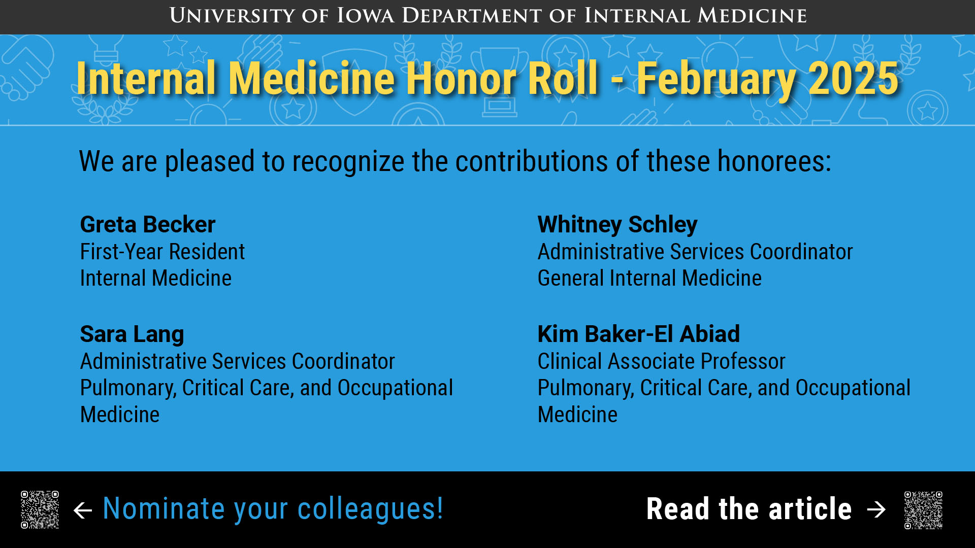 Slide: Honor Roll Feb 3