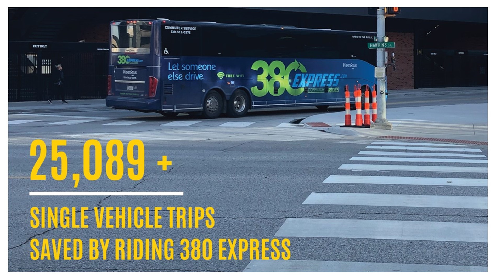 380 Express saves single vehicle miles