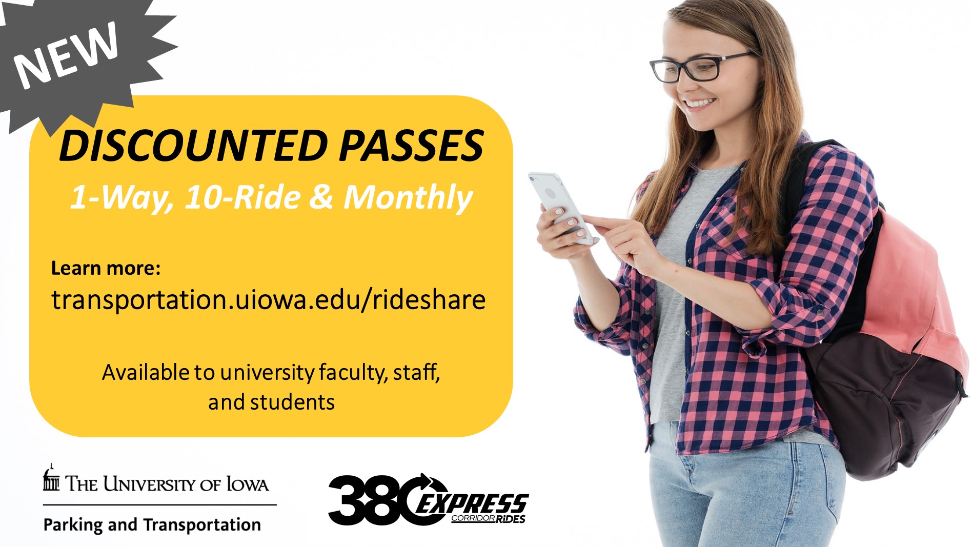 University discounted passes on 380 Express bus