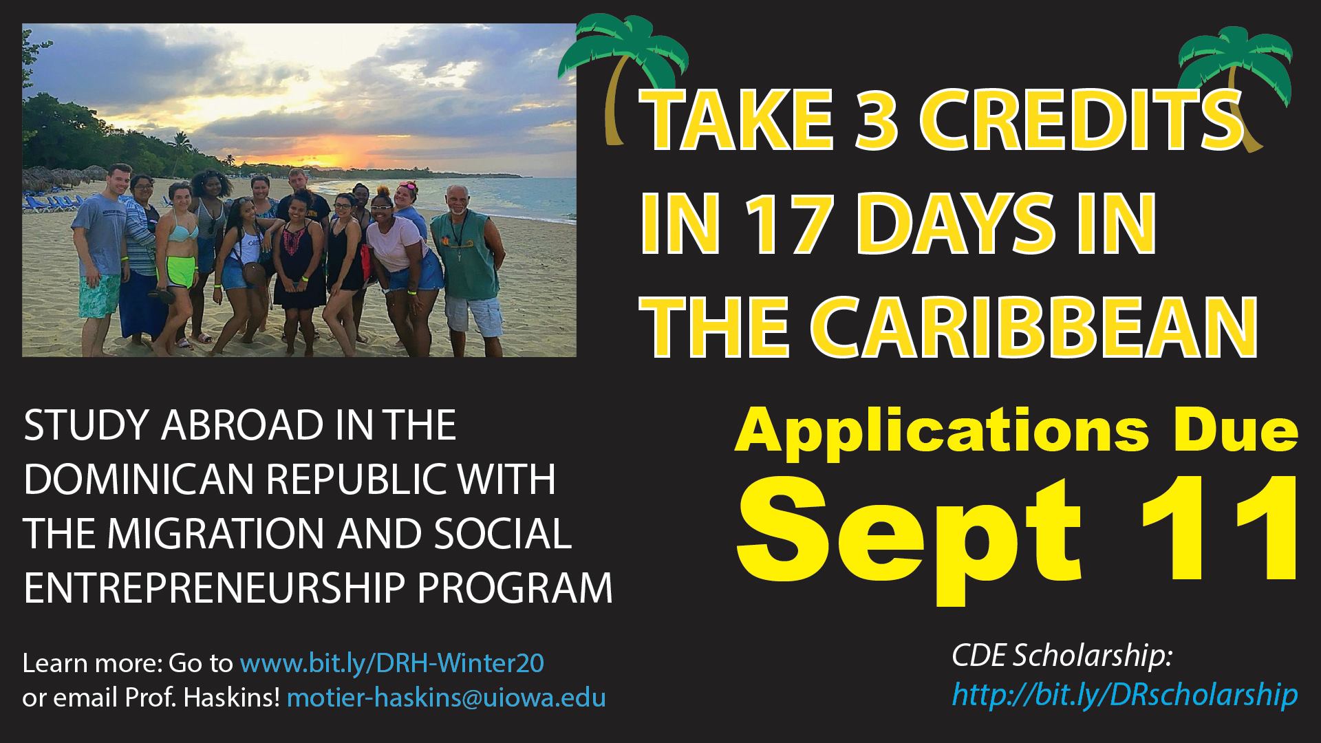 Take 3 credits in 17 days in the Caribbean