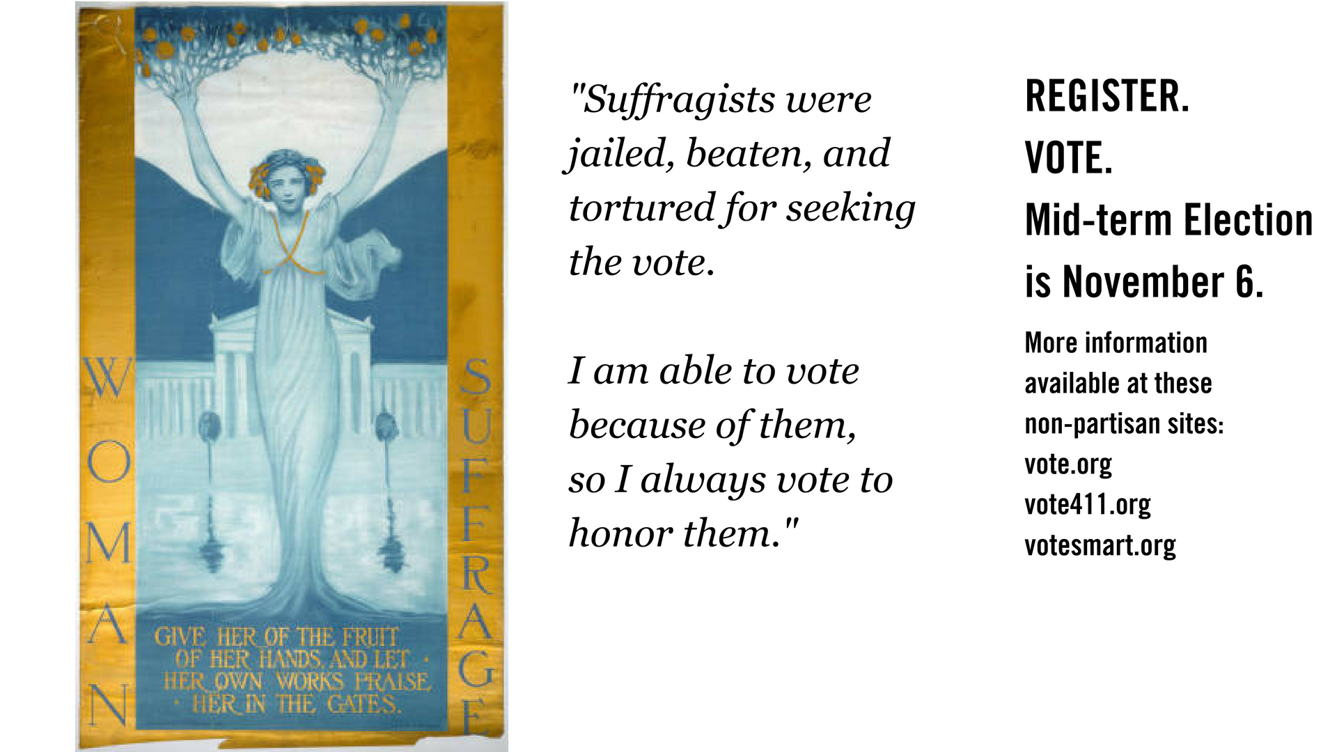 National Voter Registration Day Suffragists