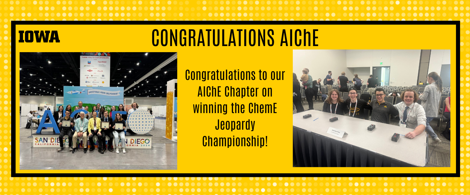 Congratulations AIChE 