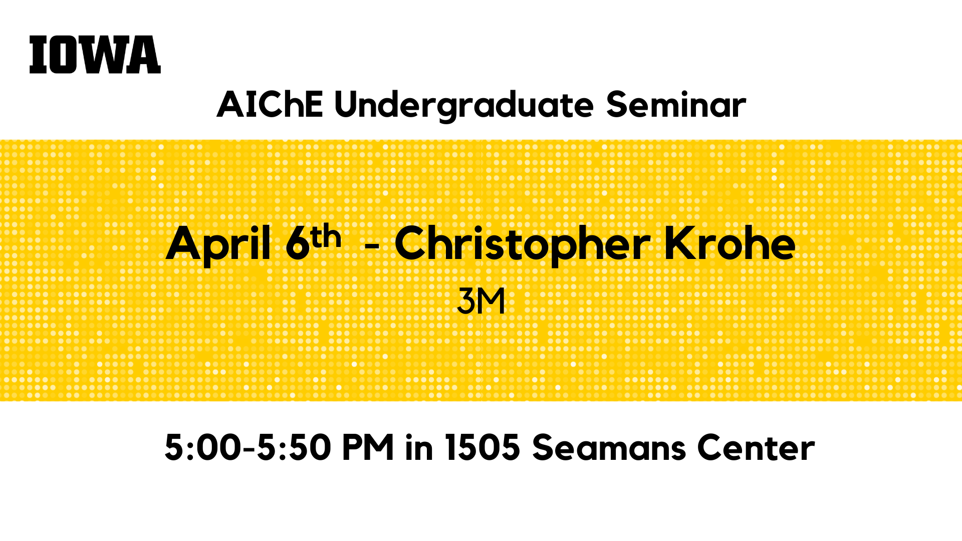 Apr 6th Undergraduate Seminar