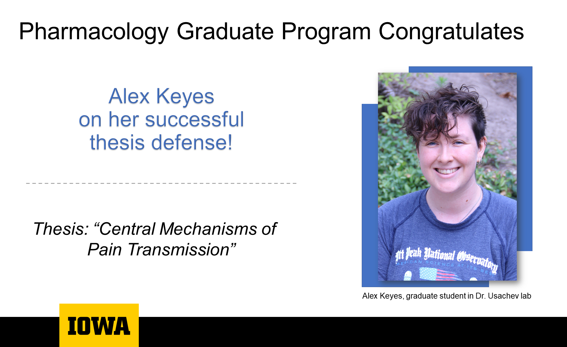 Alex Keyes - Congratulations Thesis Dissertation - 6.26.23