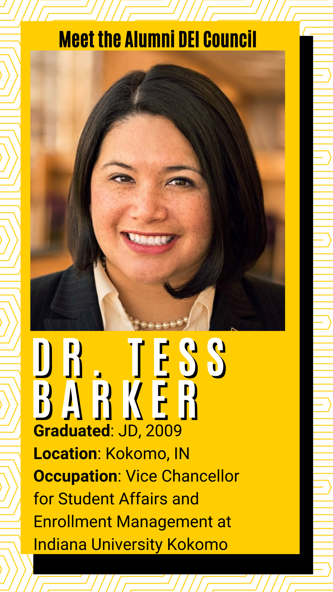 Meet the alumni DEI Council - Dr. Tess Barker