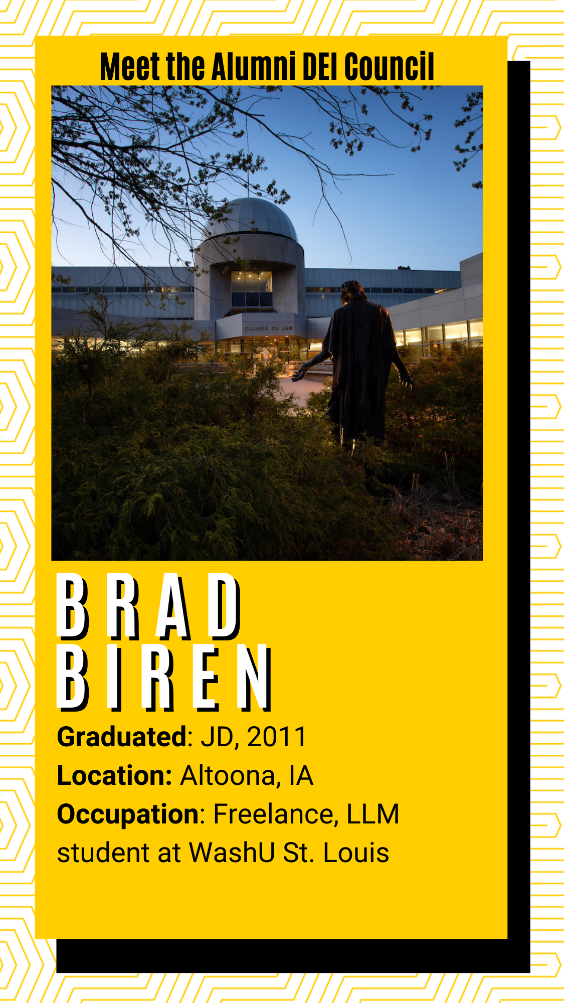 Meet the alumni DEI Council - Brad Biren