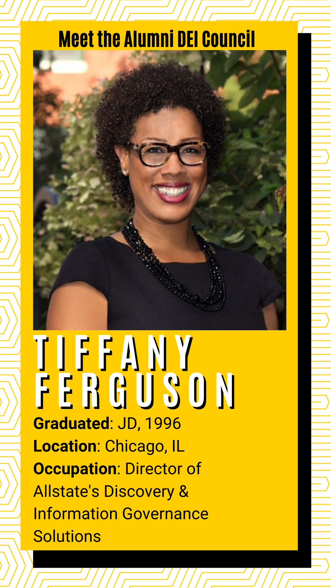 Meet the alumni DEI Council - Tiffany Ferguson