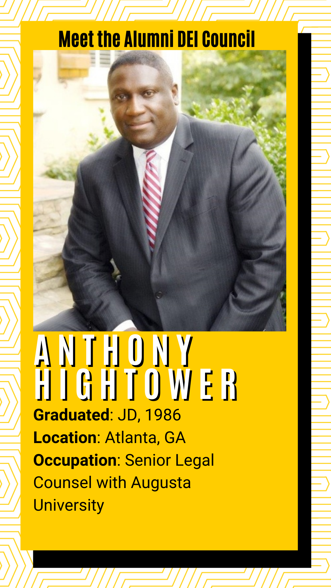 Meet the alumni DEI Council - Anthony Hightower