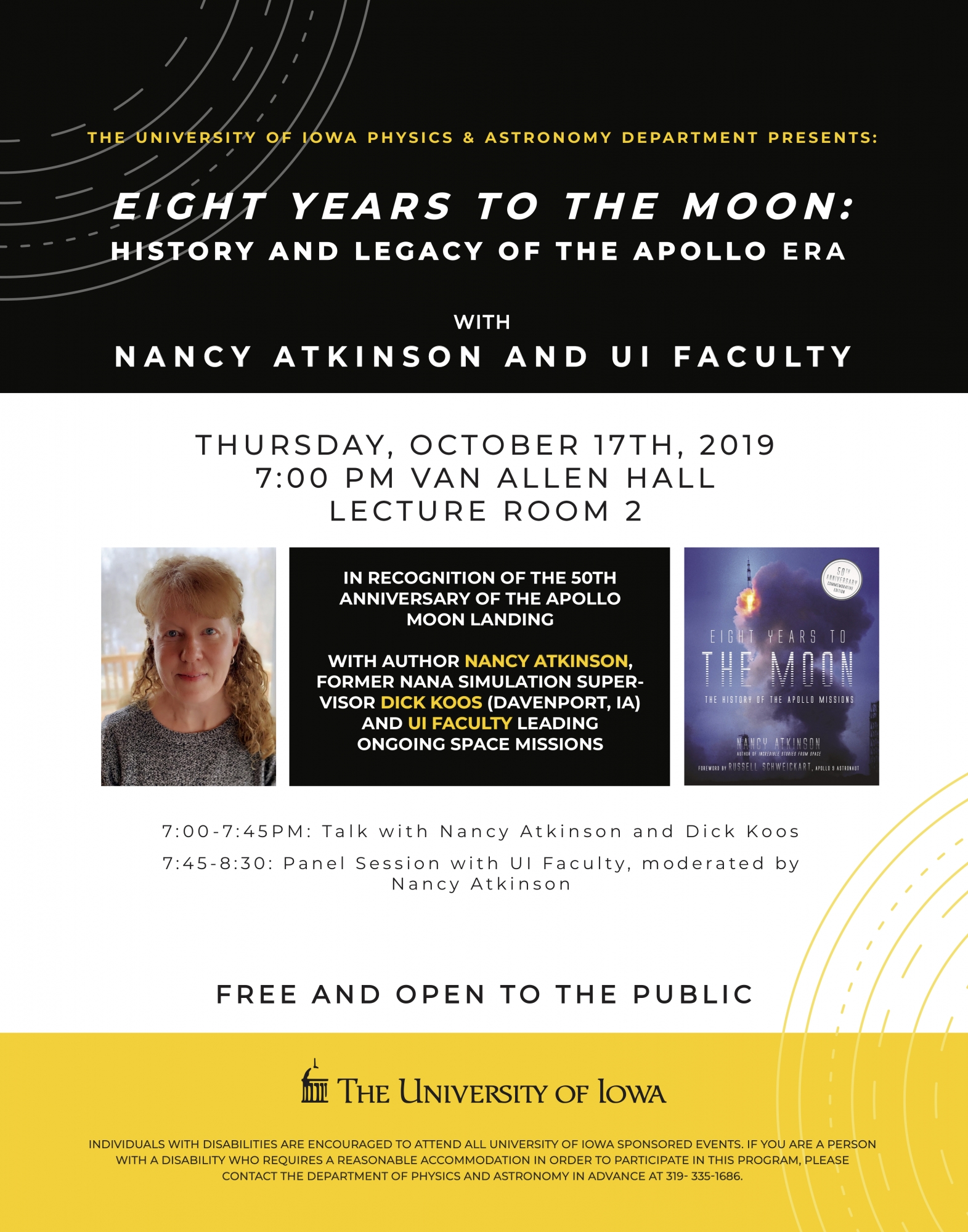 Eight Years to the Moon: History and Legacy of the Apollo Era with Nancy Atkinson and UI Faculty