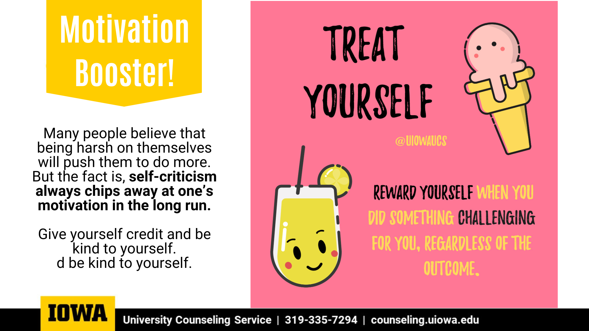 University Counseling Service - Treat Yourself