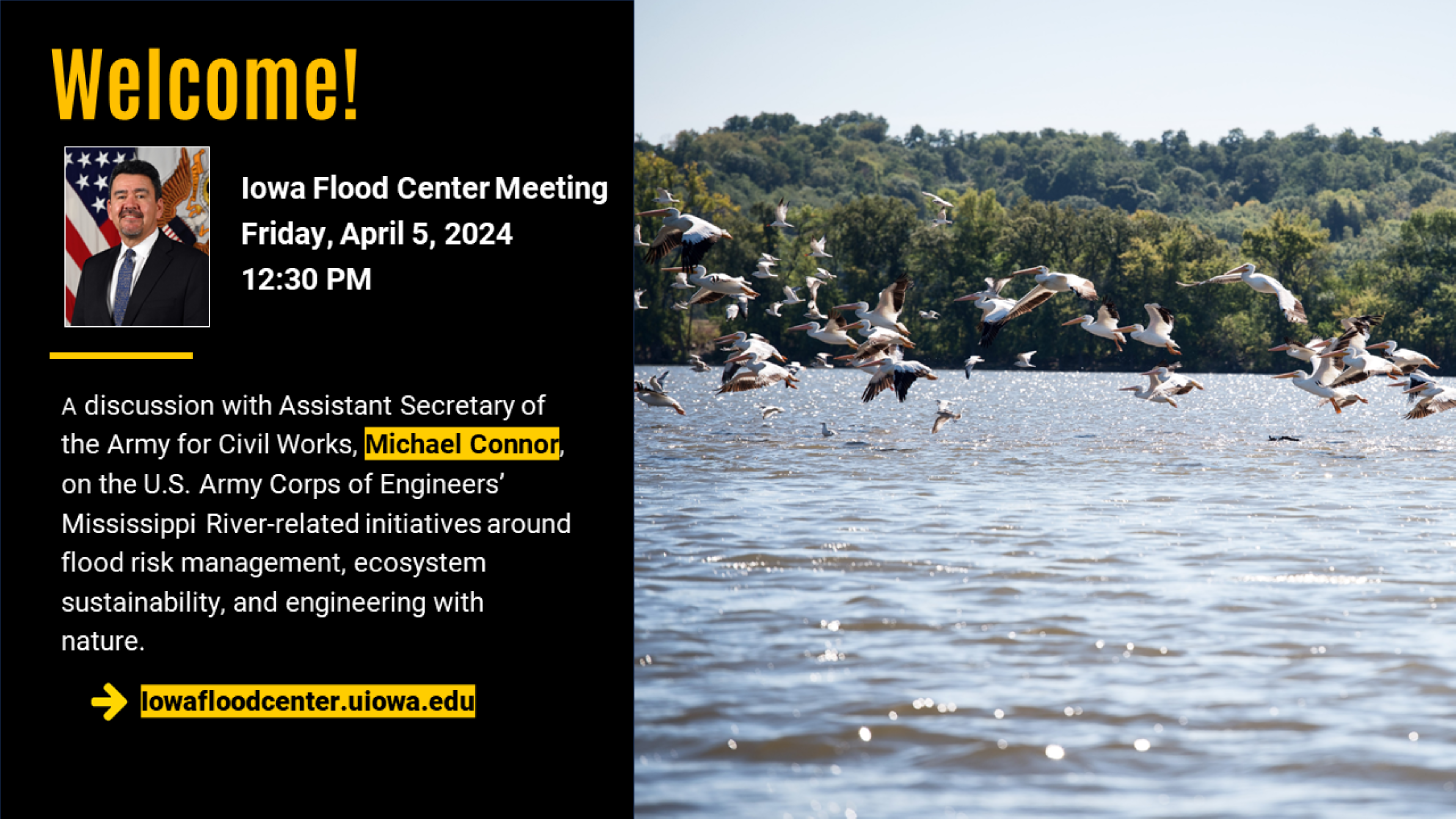 Iowa Flood Center Meeting with ASA Michael Connor 
