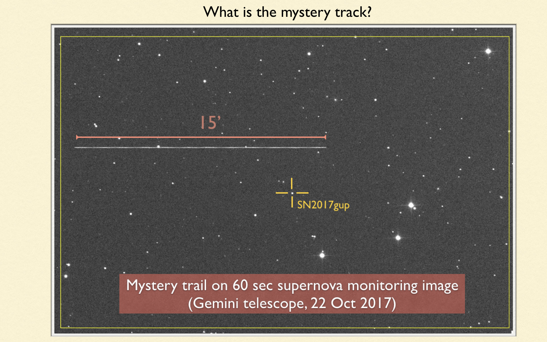 Mystery trace