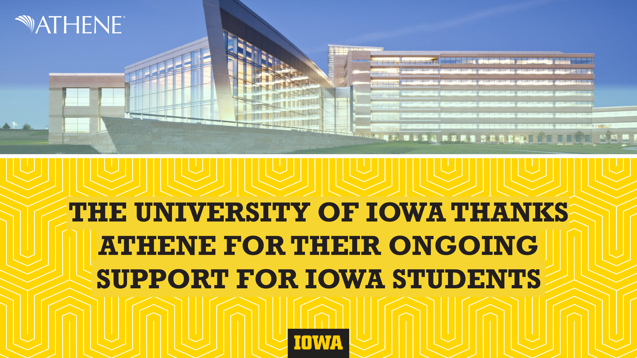 Athene — Thank you to University of Iowa Students