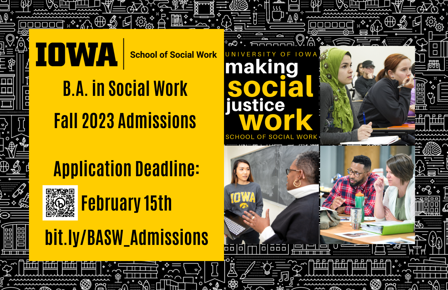 B.A. in Social Work Application Deadline Feb. 15