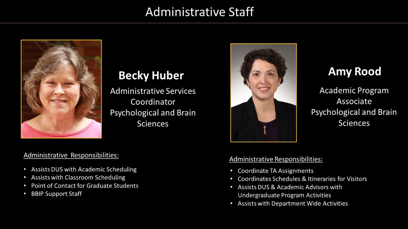 Administrative Staff Becky Huber and Amy Rood