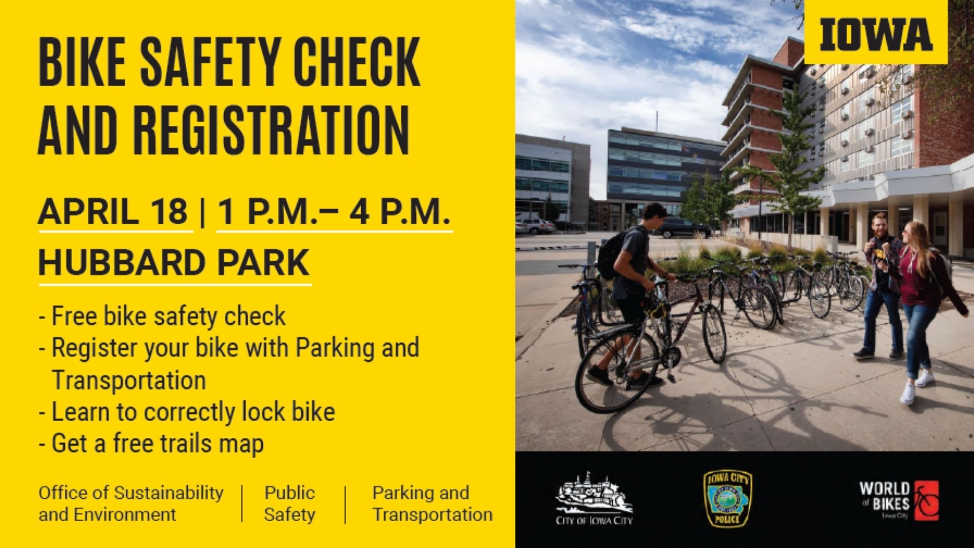 Spring Bike Safety Check and Registration Event