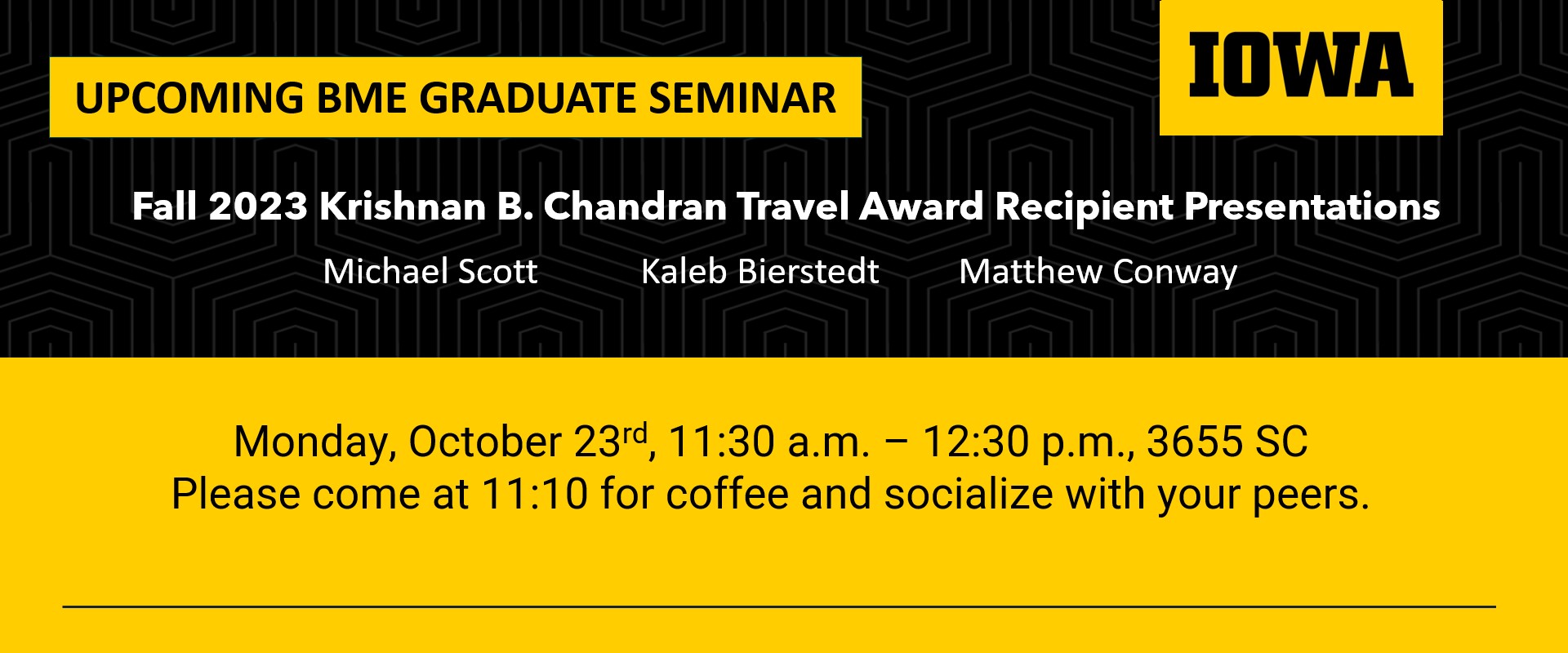 2023.10.23 Grad Seminar_KB Chandran Traved Award Recipient Presentation