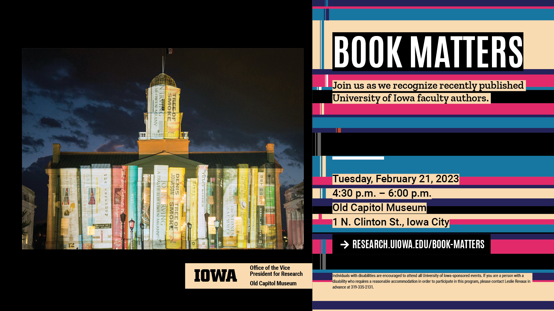 Book Matters events