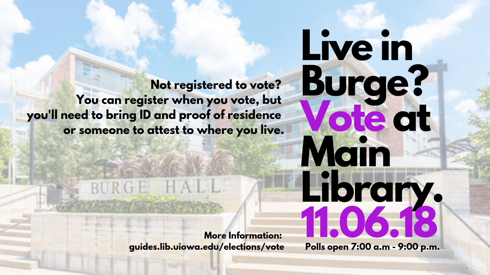 Burge Polling Place is Library