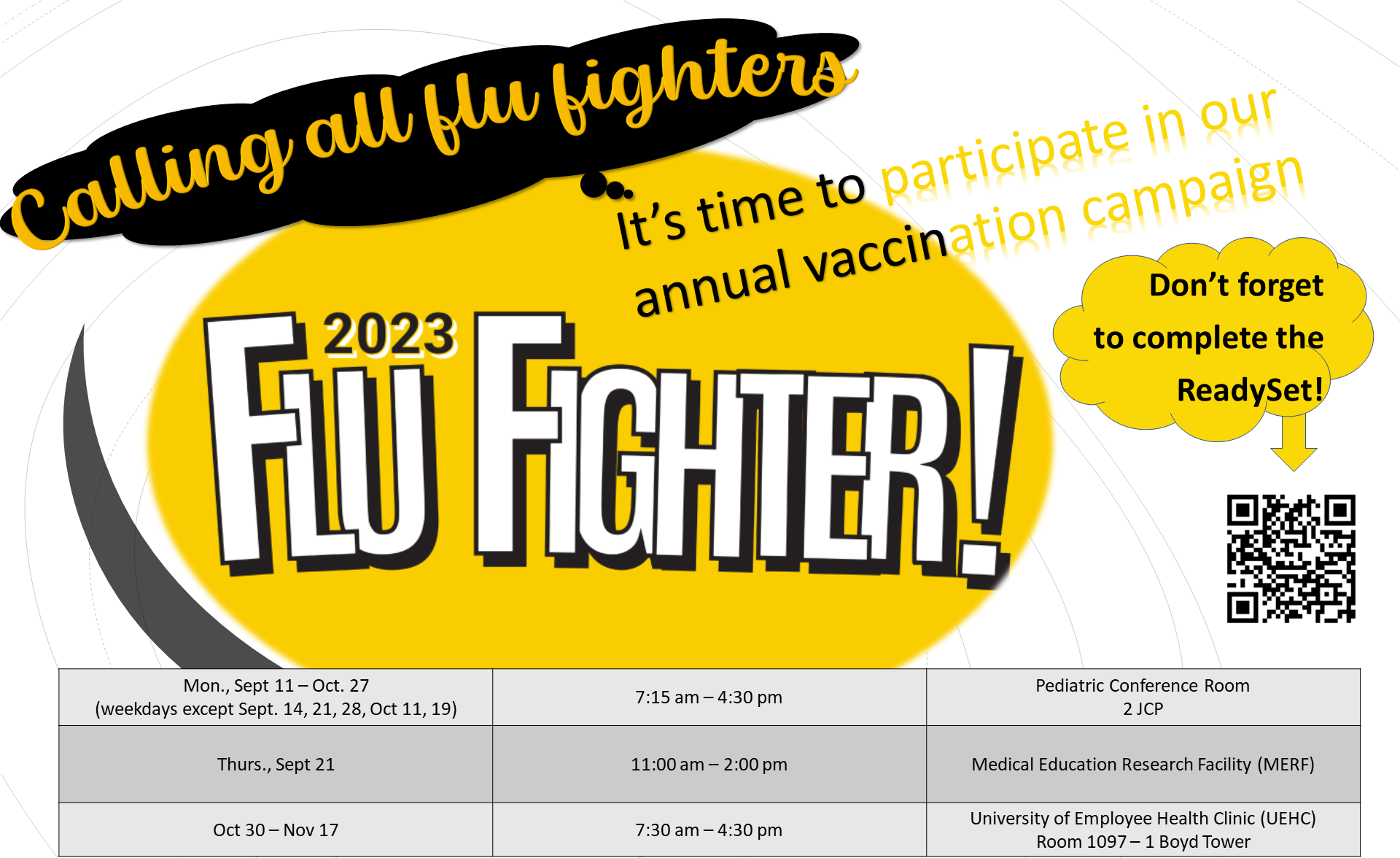 Calling all flu fighters 2023