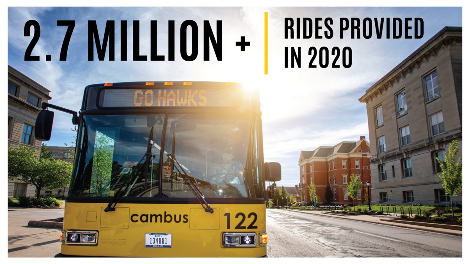 Cambus provided 2.7 million rides in 2020
