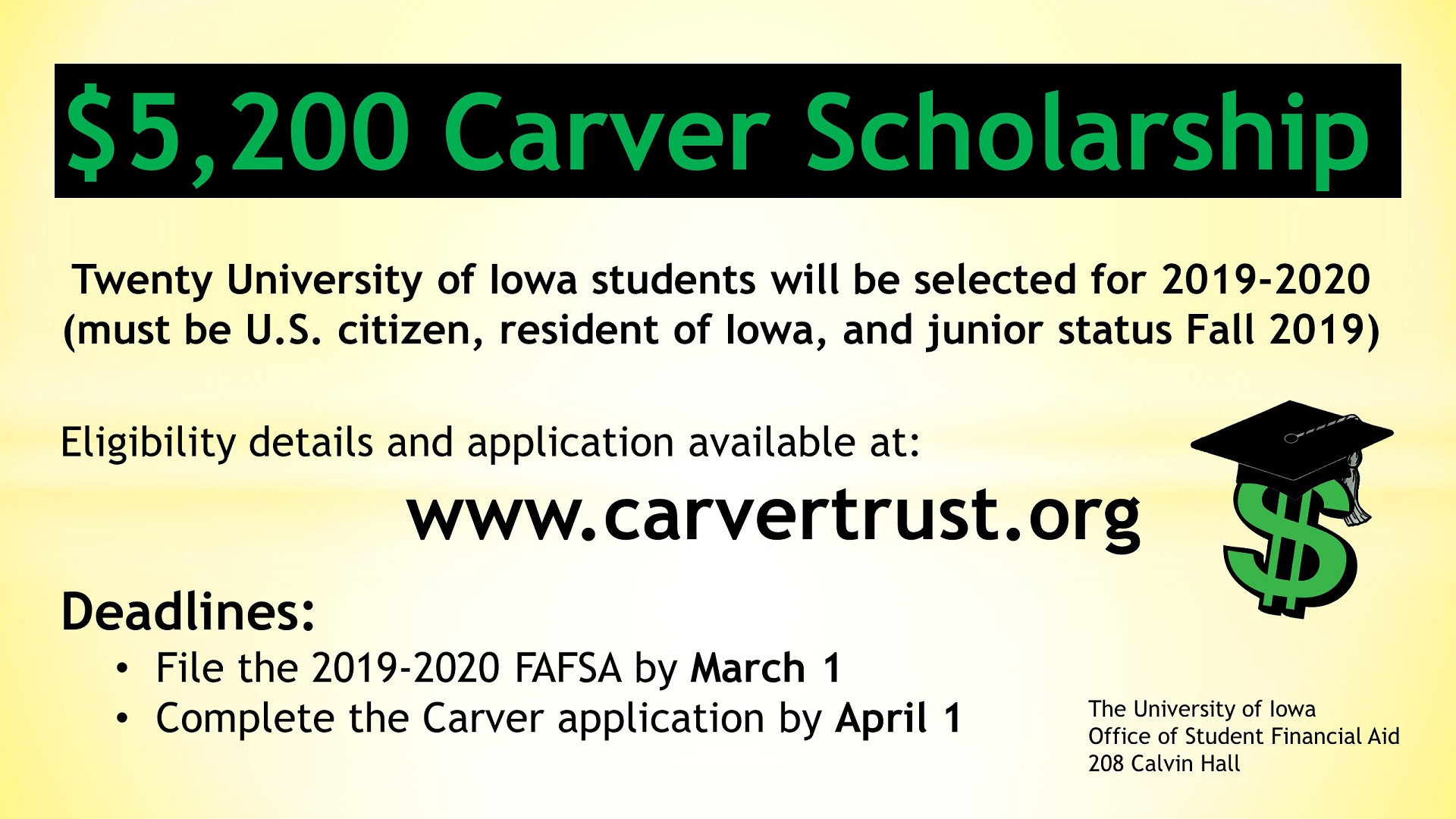 Carver Scholarship