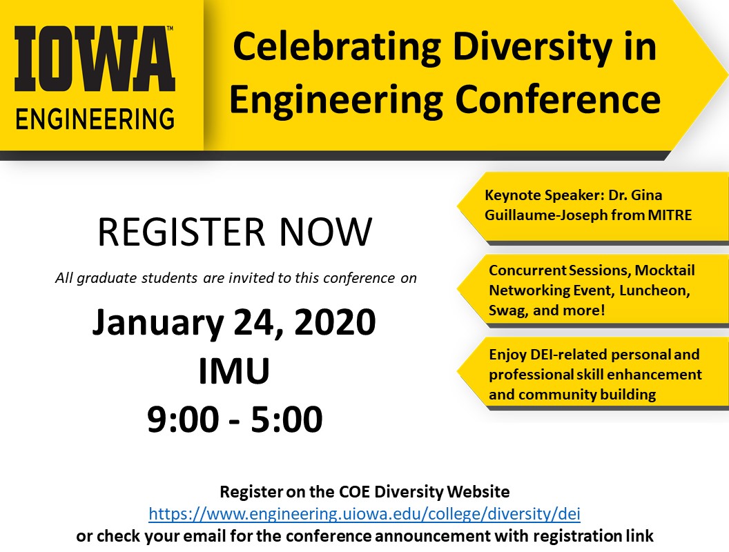 Celebrating Diversity in Engineering Conference - January 24th, 2020