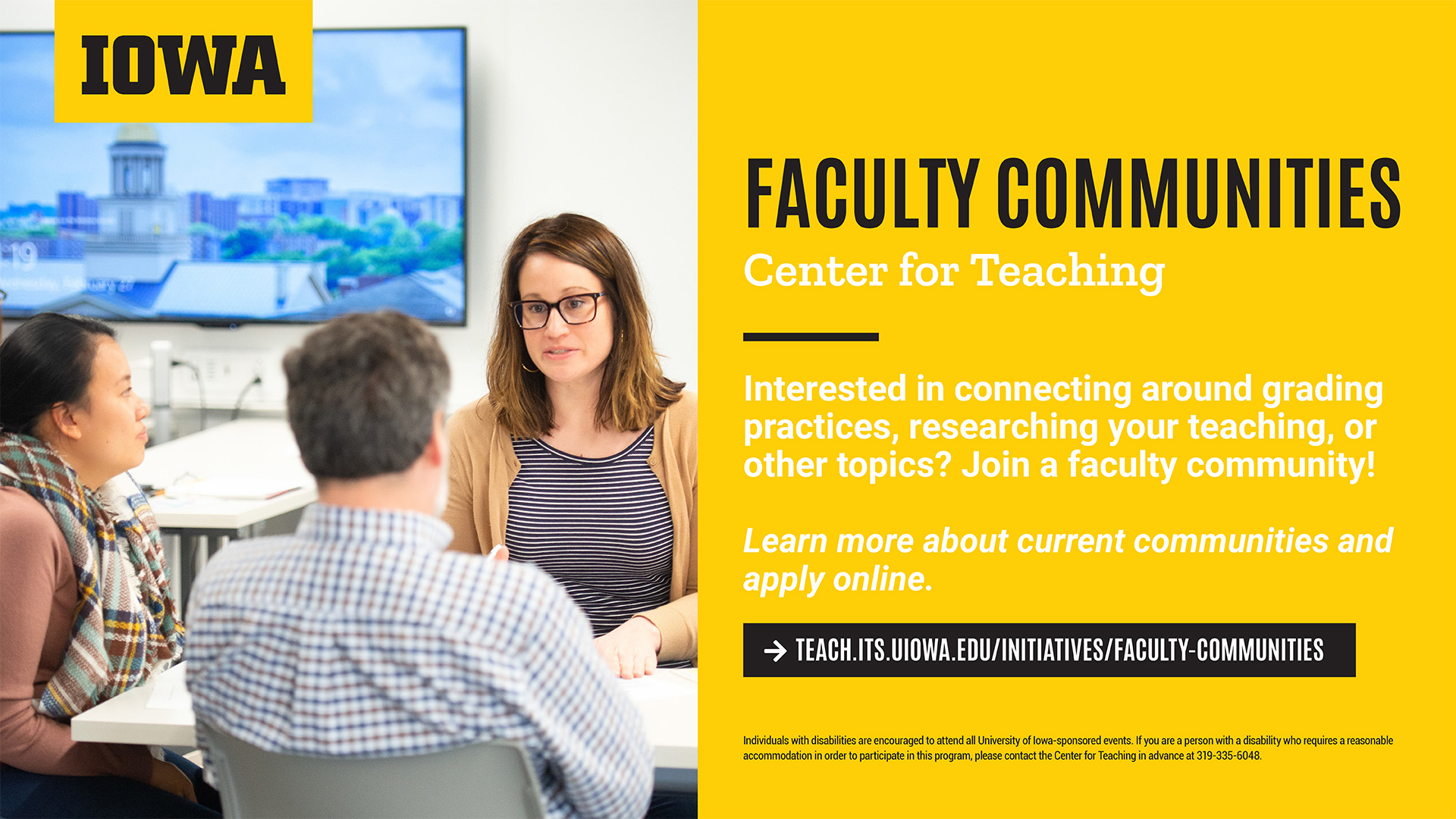 Visit the Center for Teaching's website to learn more about communities they offer.