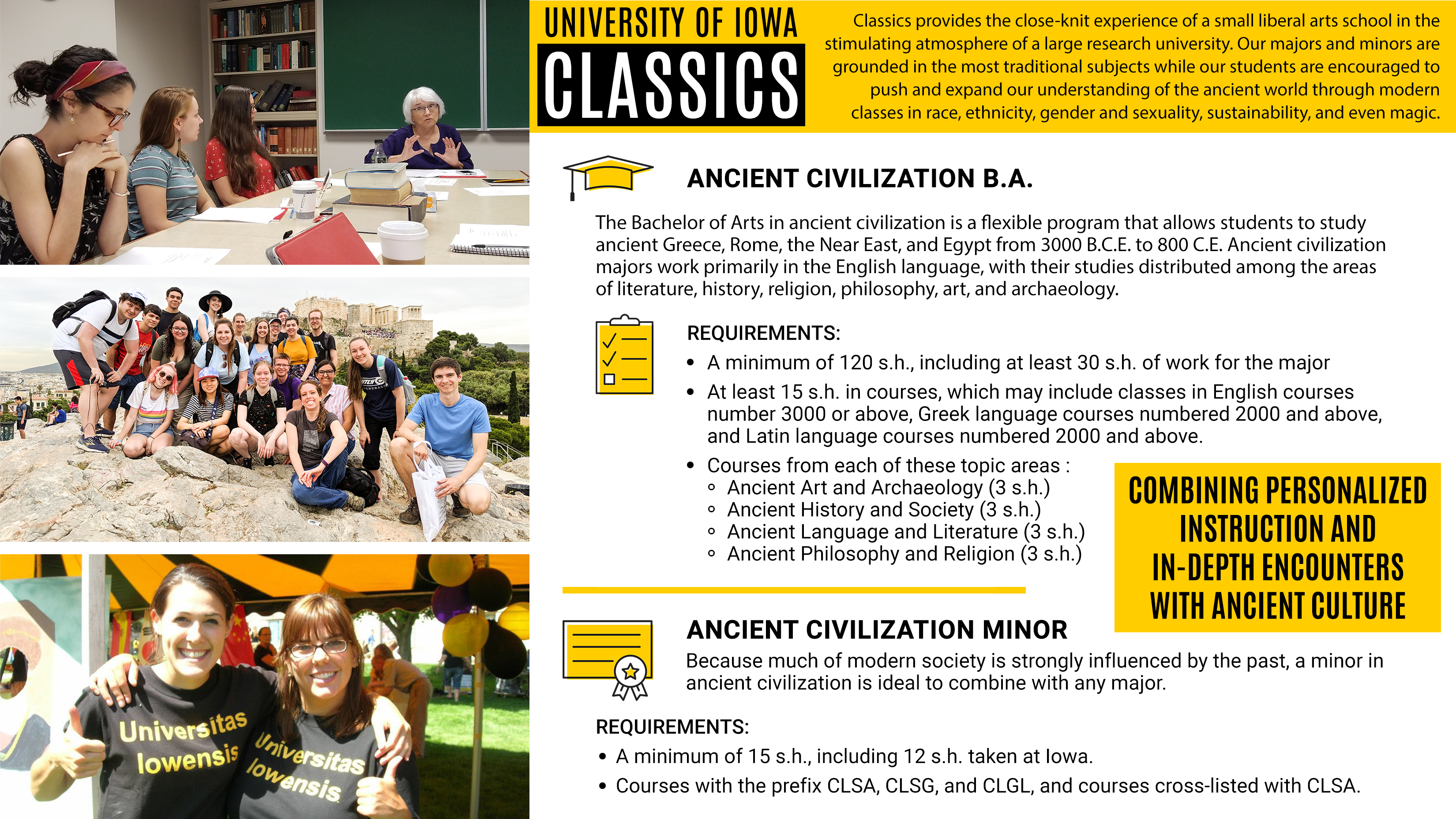 Classics - Ancient Civ Major and Minor