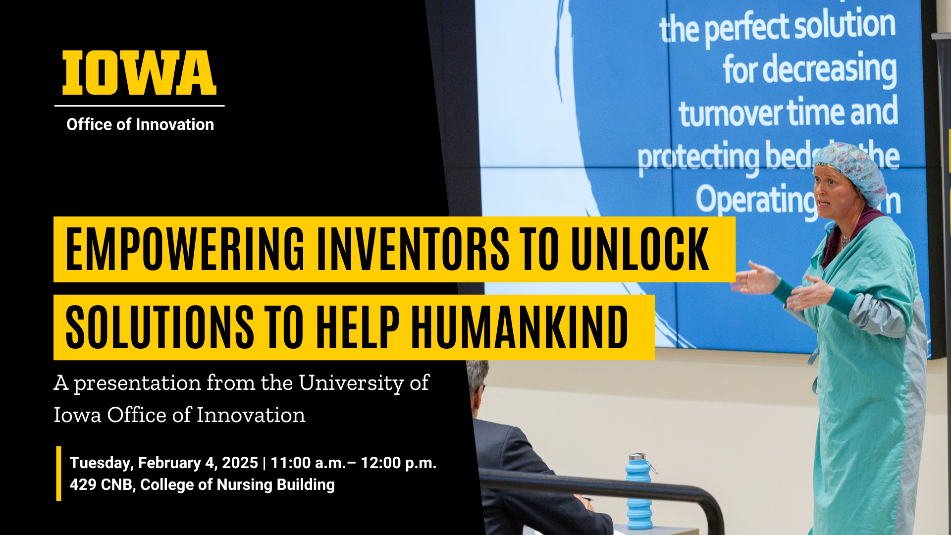 Empowering Inventors to unlock solutions to help humankind - Feb, 4, 11 am, CNB429