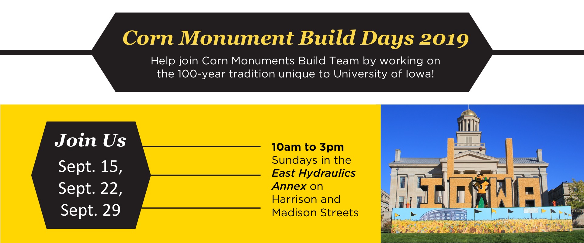 Corn Monument Build Days 2019