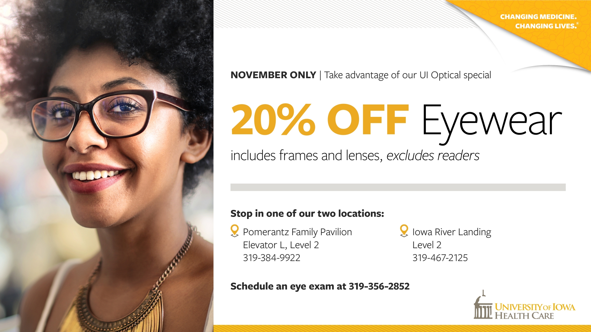 UI Optical November sale